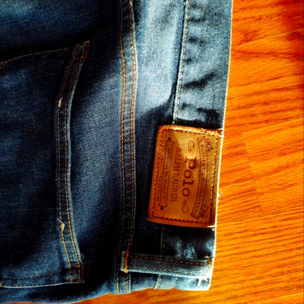 Polo Ralph Lauren Varick Slim Straight Jeans 35x32 - Dark Blue Wash